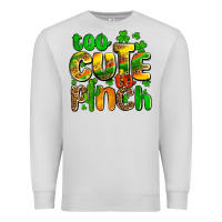 Dove Grey St. Patrick's too cute to pinch Premium Sweatshirt - OliviaCreatesArt