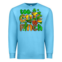 Ocean Blue St. Patrick's too cute to pinch Premium Sweatshirt - OliviaCreatesArt