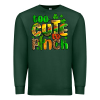 Sports Green St. Patrick's too cute to pinch Premium Sweatshirt - OliviaCreatesArt