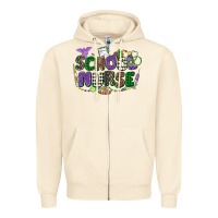 Sandshell school nurse mardi gras Zipper Hoodie - CowGirlArtShop