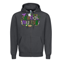 Smoke school nurse mardi gras Zipper Hoodie - CowGirlArtShop
