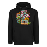Black 90s country caassette tapes Heavyweight Hoodie - OliviaCreatesArt