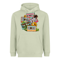 Matcha 90s country caassette tapes Heavyweight Hoodie - OliviaCreatesArt
