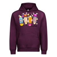 Mauve Wine Easter Teacher Life Urban Hoodie - CowhideDigitalArt