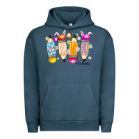 Pigment Midnight Navy Easter Teacher Life Urban Hoodie - CowhideDigitalArt