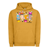 Pigment Peanut Butter Easter Teacher Life Urban Hoodie - CowhideDigitalArt