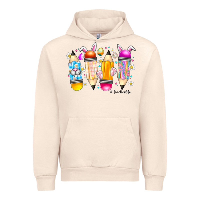 Easter Teacher Life Urban Hoodie by CowhideDigitalArt | Teevron