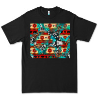 Black aztec leopard cowhide turquoise Premium Tee - BarkalooDesign
