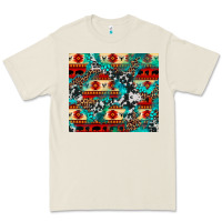 Bone aztec leopard cowhide turquoise Premium Tee - BarkalooDesign