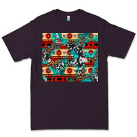 Plum aztec leopard cowhide turquoise Premium Tee - BarkalooDesign