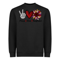 Black peace love sunflower Heavyweight Sweatshirt - Bettercallsaul