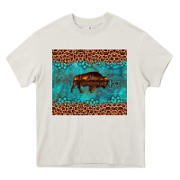 Cream bison leopard gemstone Heavy Core Tee - Artiststas