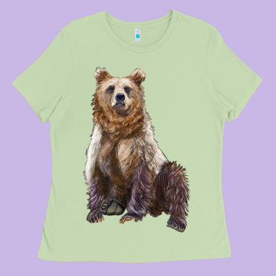 Bear Ladies Tee Designed By Artiststas