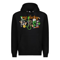 Black One lucky Nurse St. Patrick's Day Premium Hoodie - CowGirlArtShop