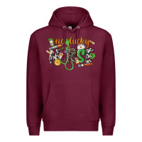 Burgundy One lucky Nurse St. Patrick's Day Premium Hoodie - CowGirlArtShop