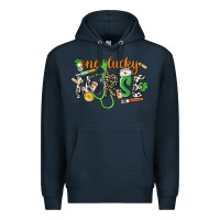 Navy One lucky Nurse St. Patrick's Day Premium Hoodie - CowGirlArtShop