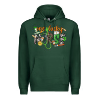 Sports Green One lucky Nurse St. Patrick's Day Premium Hoodie - CowGirlArtShop