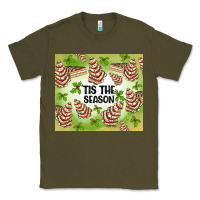 Army Green tis the season christmas tree cake Classic Tee - MaliasSmallBusiness