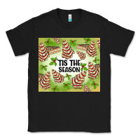Black tis the season christmas tree cake Classic Tee - MaliasSmallBusiness