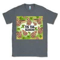 Charcoal Heather tis the season christmas tree cake Classic Tee - MaliasSmallBusiness