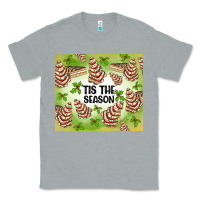 Heather Grey tis the season christmas tree cake Classic Tee - MaliasSmallBusiness