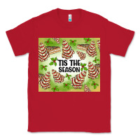 Red tis the season christmas tree cake Classic Tee - MaliasSmallBusiness