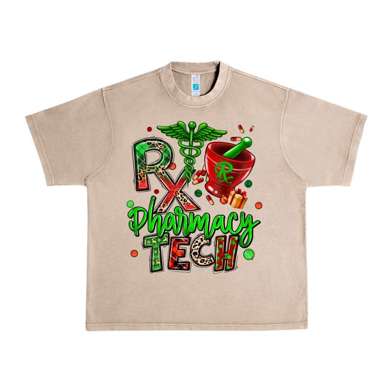 Christmas Rx Pharmacy Tech Urban Heavy Tee by MaliasSmallBusiness | Teevron
