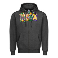 Charcoal Heather nola cake mardi gras Zipper Hoodie - CowGirlArtShop