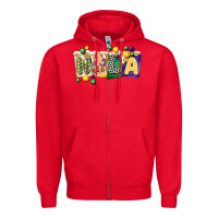 Red nola cake mardi gras Zipper Hoodie - CowGirlArtShop