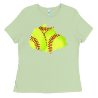 Matcha softball patch Ladies Tee - AdoDesignShop