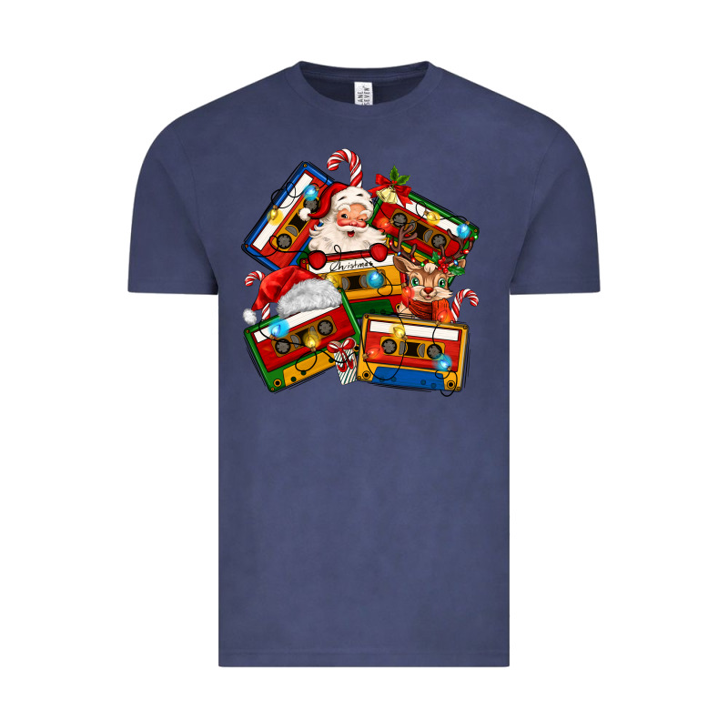 Christmas Cassette Tapes Vintage Tee by MaliasSmallBusiness | Teevron