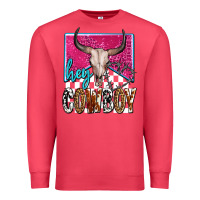 Cardinal western hey cowboy Premium Sweatshirt - OliviaCreatesArt