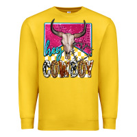 Lemon western hey cowboy Premium Sweatshirt - OliviaCreatesArt