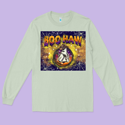 Boo Haw Tumbler Long Sleeve Tee Designed By Barkaloodesign