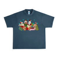 Midnight Navy santa coffee Urban Heavy Tee - MaliasSmallBusiness