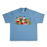 Pebble Blue santa coffee Urban Heavy Tee - MaliasSmallBusiness
