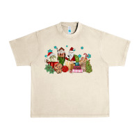 Sandshell santa coffee Urban Heavy Tee - MaliasSmallBusiness