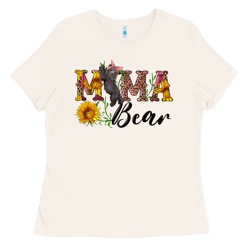 Pink Mama Bear With Cute Bear Ladies Tee by Artiststas | Teevron