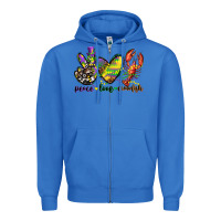True Royal peace love crawfish mardi gras Zipper Hoodie - CowGirlArtShop