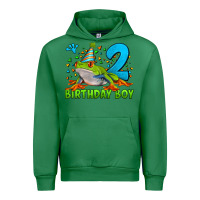 Emerald birthday boy frog age 2 Urban Hoodie - LillyAllenDesigns
