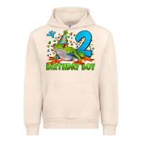Sandshell birthday boy frog age 2 Urban Hoodie - LillyAllenDesigns