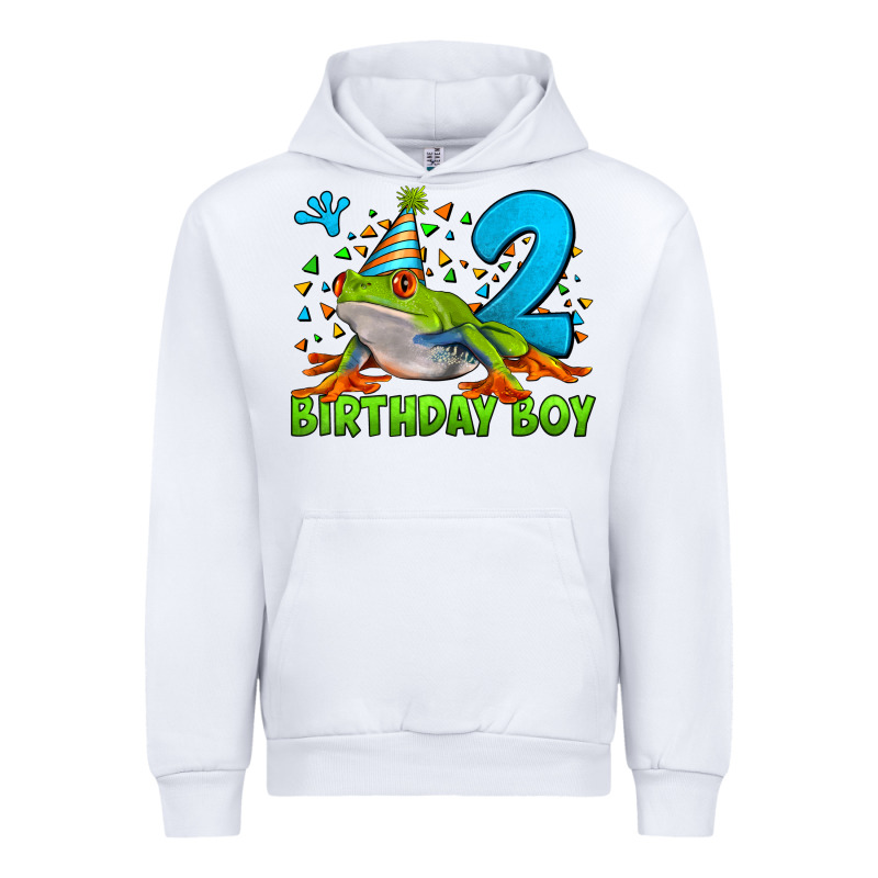 Birthday Boy Frog Age 2 Urban Hoodie by LillyAllenDesigns | Teevron