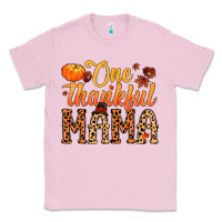 Bubblegum Pink one thankful mama Classic Tee - MaliasSmallBusiness