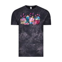 Cloud Black Unicorn Coffee Cups Vintage Tee - MaliasSmallBusiness