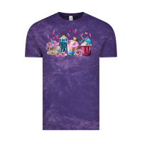 Cloud Purple Unicorn Coffee Cups Vintage Tee - MaliasSmallBusiness