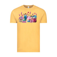 Unicorn Coffee Cups Vintage Tee | Teevron