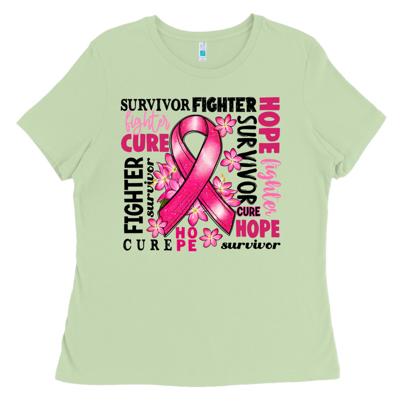 Survivor Breast Cancer Ribbon Ladies Tee by RanaPortraitStore | Teevron