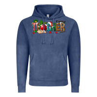 Vintage Denim christmas teacher Vintage Hoodie - NancyCooperArtShop