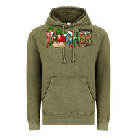 Vintage Olive christmas teacher Vintage Hoodie - NancyCooperArtShop