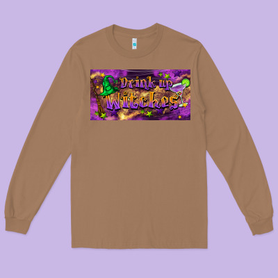 Drink Up Witches Long Sleeve Tee Designed By Barkaloodesign